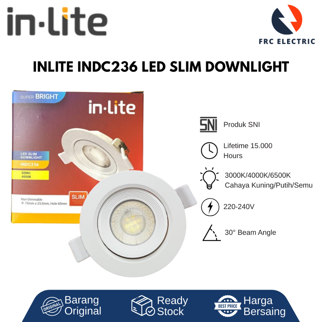 Jual Lampu LED - Lampu Downlight Plafon - Downlight InLite Lampu Slim ...