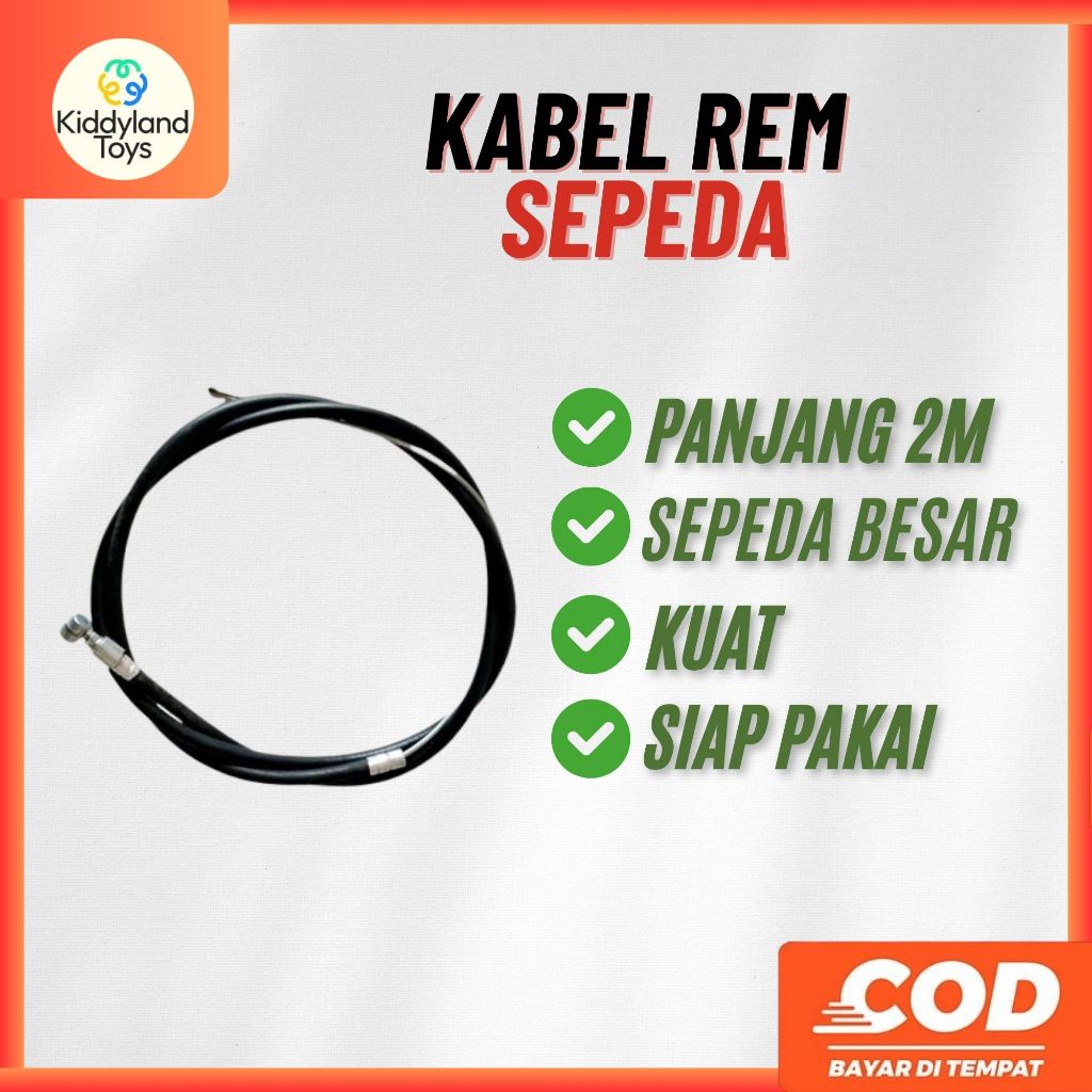 Jual KABEL REM SEPEDA BELAKANG PANJANG 2 METER | Shopee Indonesia