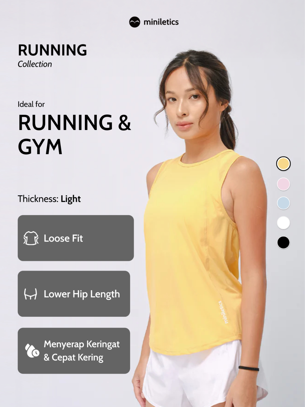 Jual miniletics Speed Up Tank Top Shirt Running Baju Olahraga Lari ...