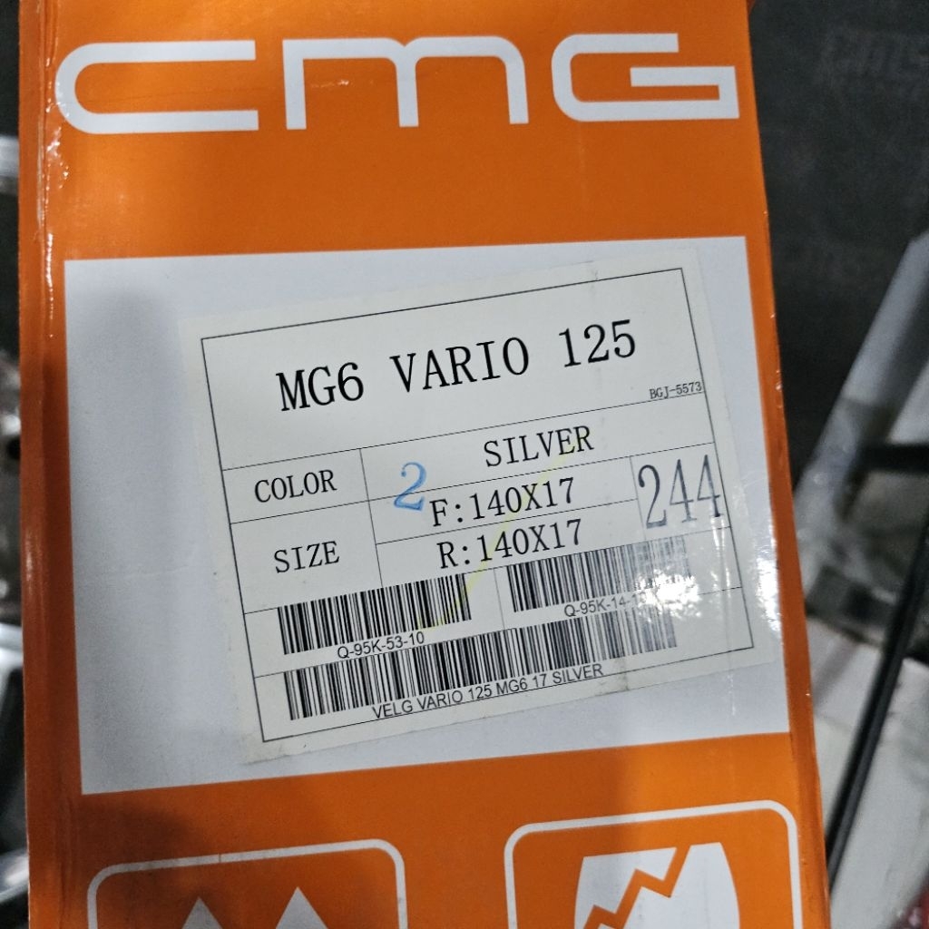 Jual Velg CMG MG6 Six Star R17 17 x 140 Depan Belakang Honda Beat Vario ...