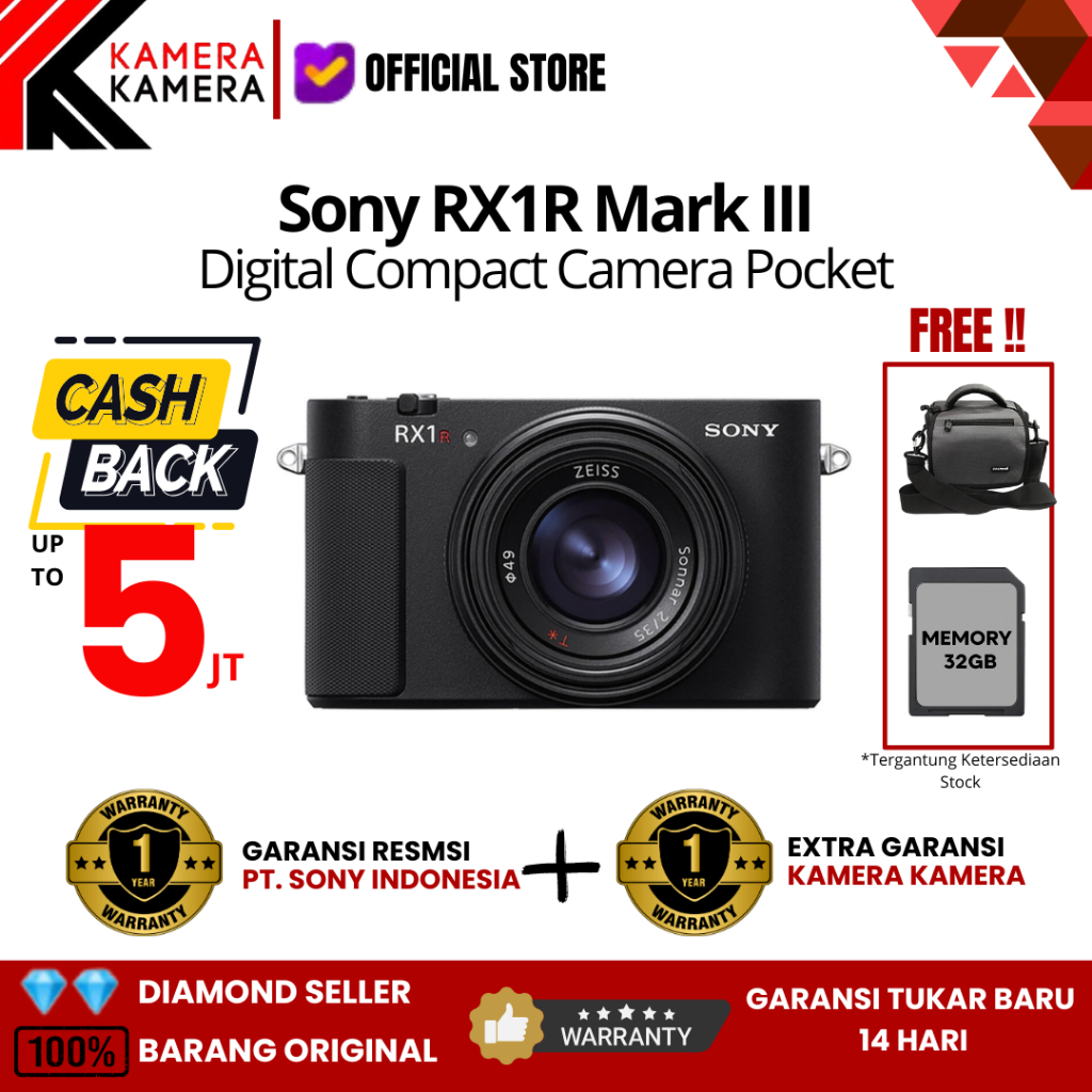 Jual Sony RX1R Mark III Digital Compact Camera Pocket Sony RX1 R III ...