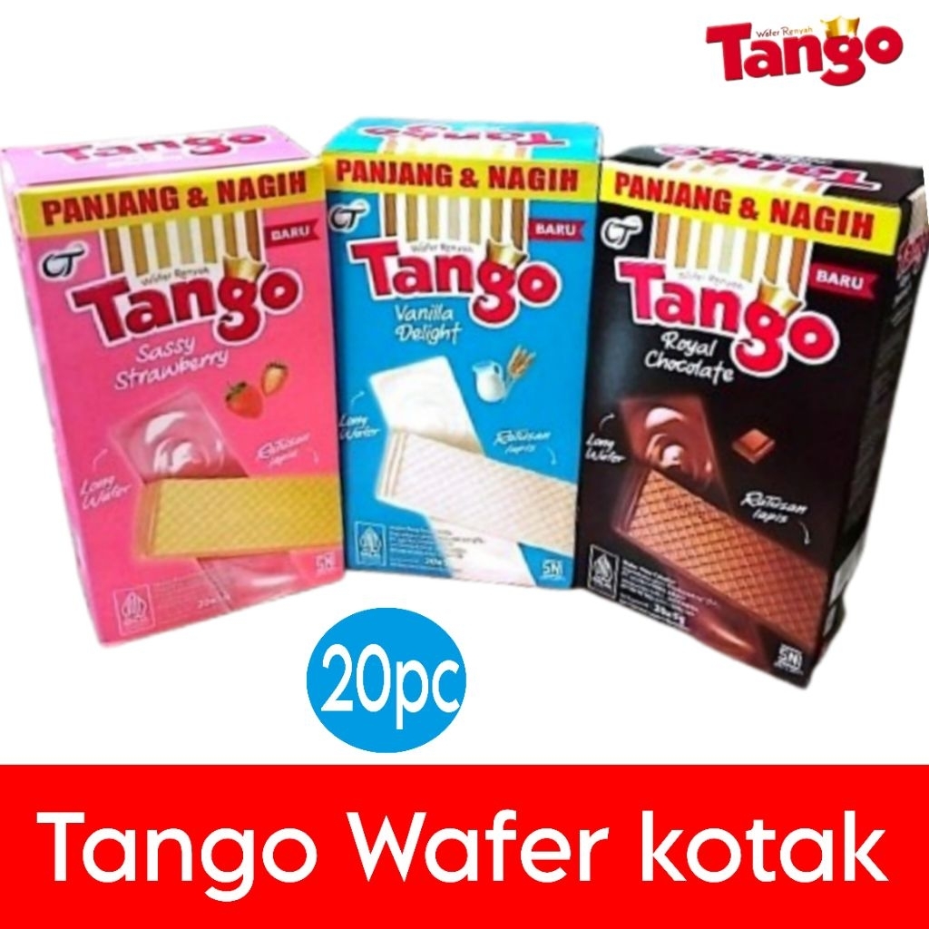 Jual Tango Wafer kotak 20bj box | Shopee Indonesia