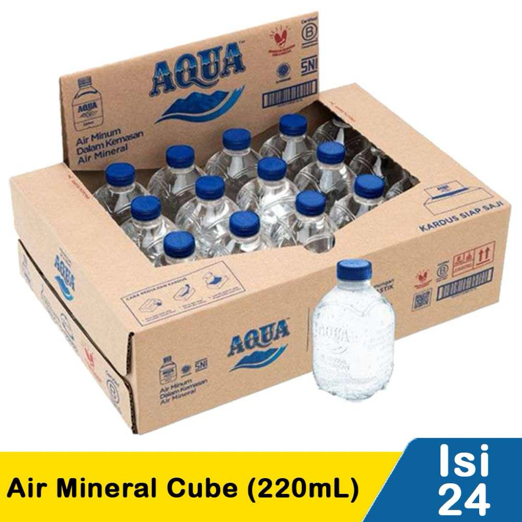 Jual Aqua Botol 220 Ml Terlengkap & Harga Terbaru Juli 2026 | Shopee ...