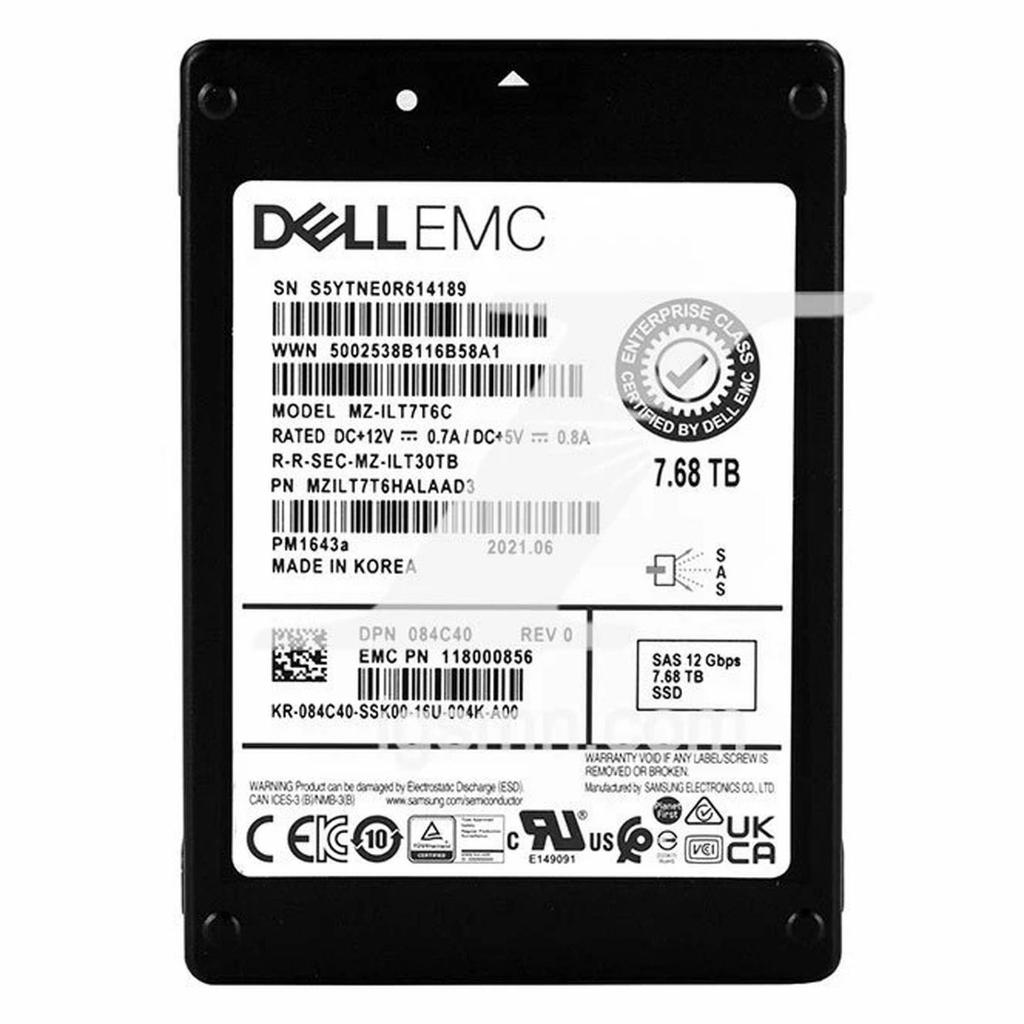 Jual 84C40 Dell 7.68TB SAS 12G RI 2.5 inch SSD for Dell PowerEdge ...