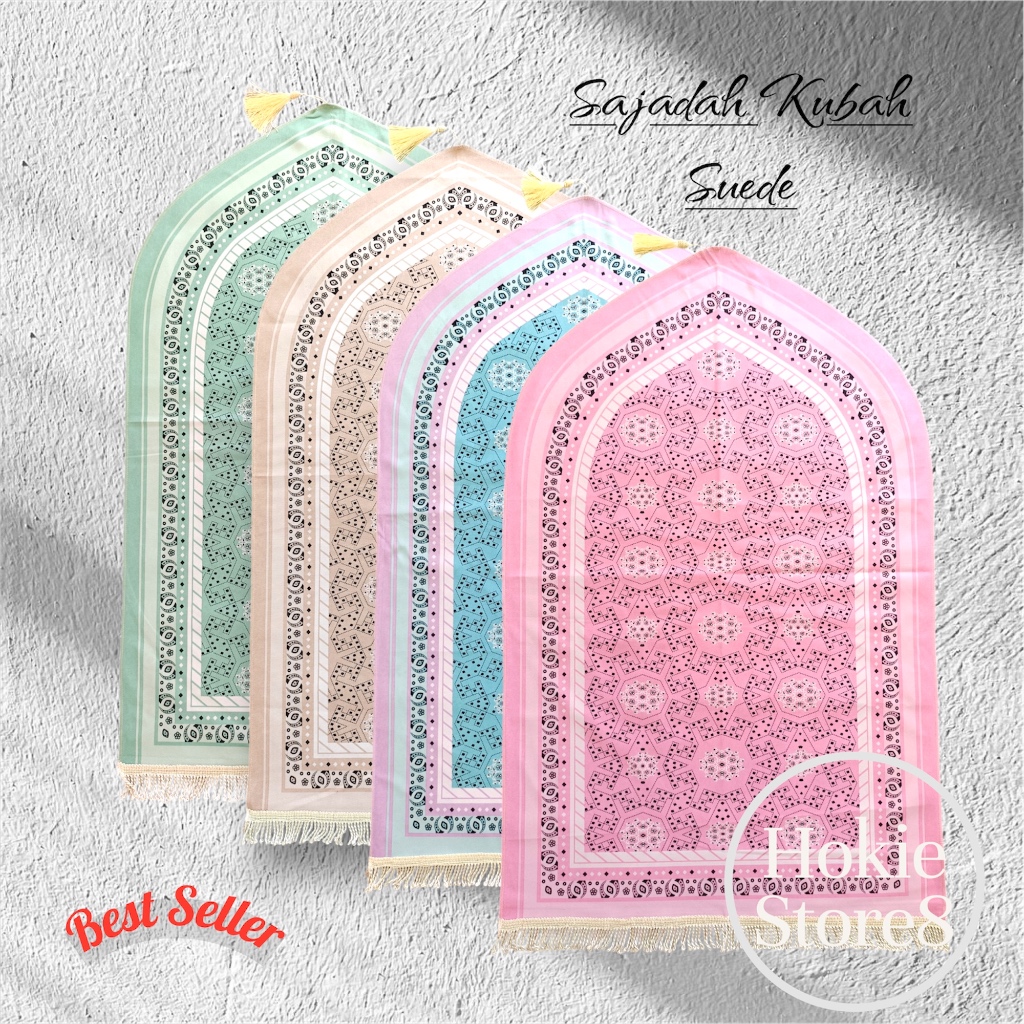 SAJADAH KUBAH TURKEY BAHAN SUEDE PREMIUM COWOK CEWEK LEMBUT NYAMAN HALUS MOTIF CANTIK