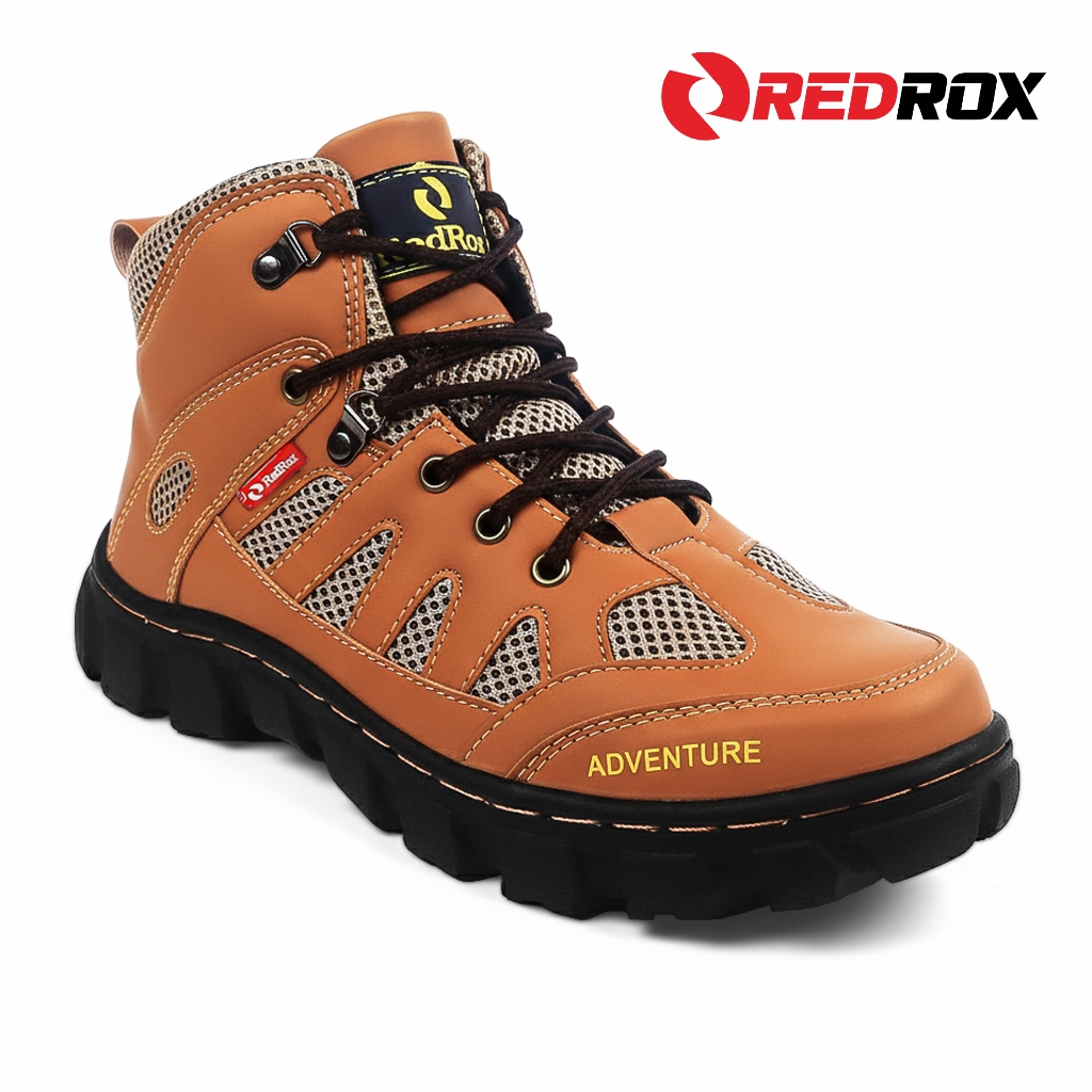 Jual REDROX Sepatu Pria Kerja Hiking Touring High Shoes Fashion ...