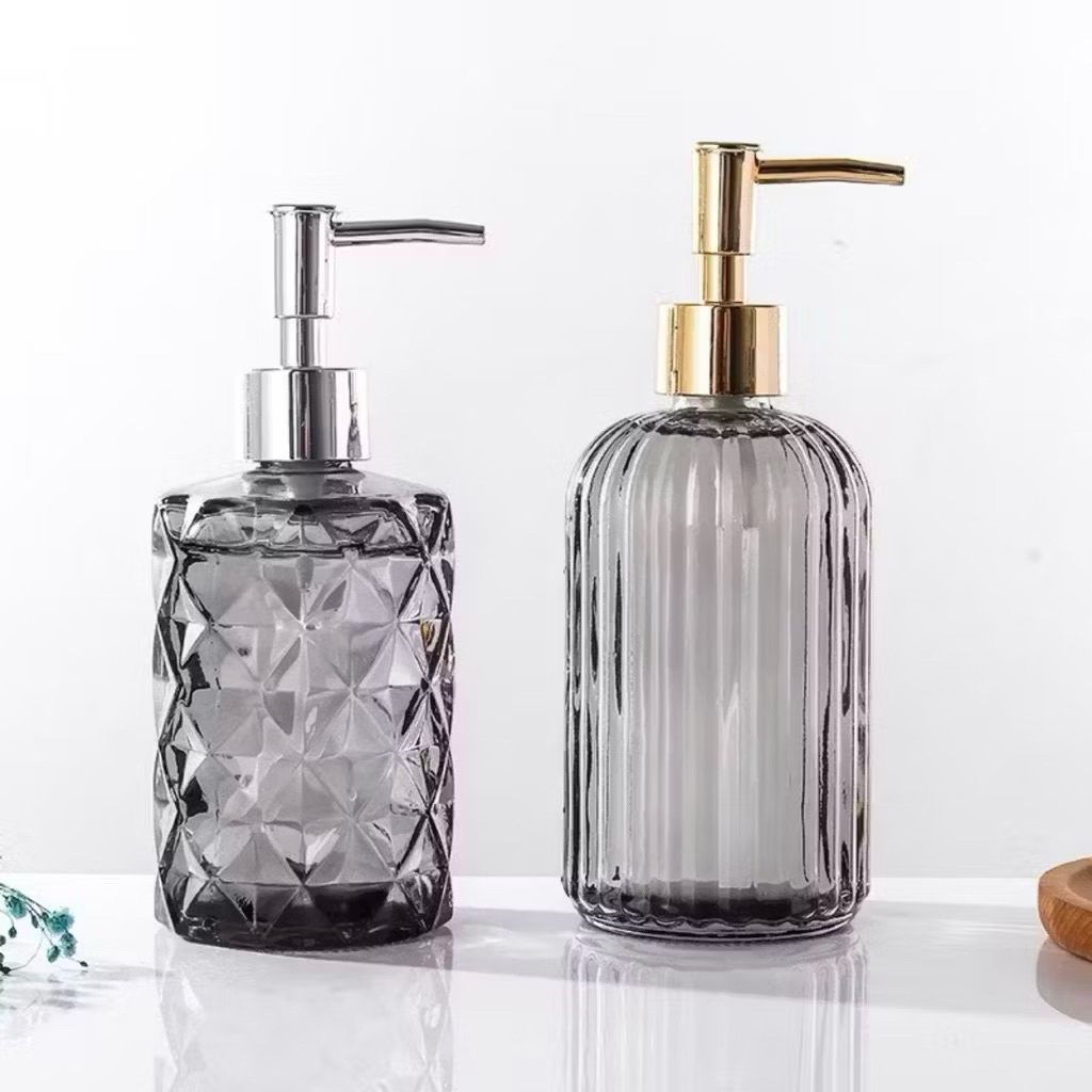 Jual Botol Sabun Kaca 450ml - Desain Elegan, Aman untuk Sabun Cair ...