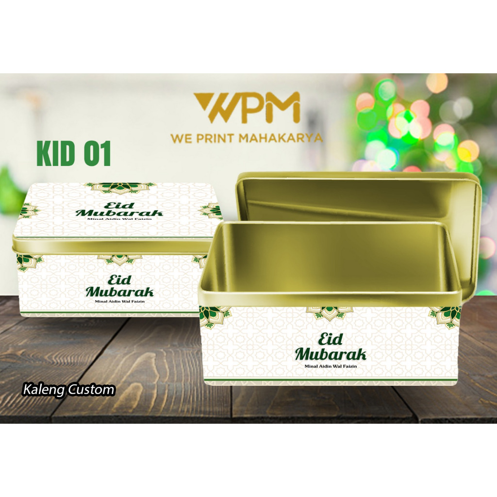 Jual KALENG CUSTOM LEBARAN / KALENG CUSTOM SEGIEMPAT LEBARAN / KALENG ...