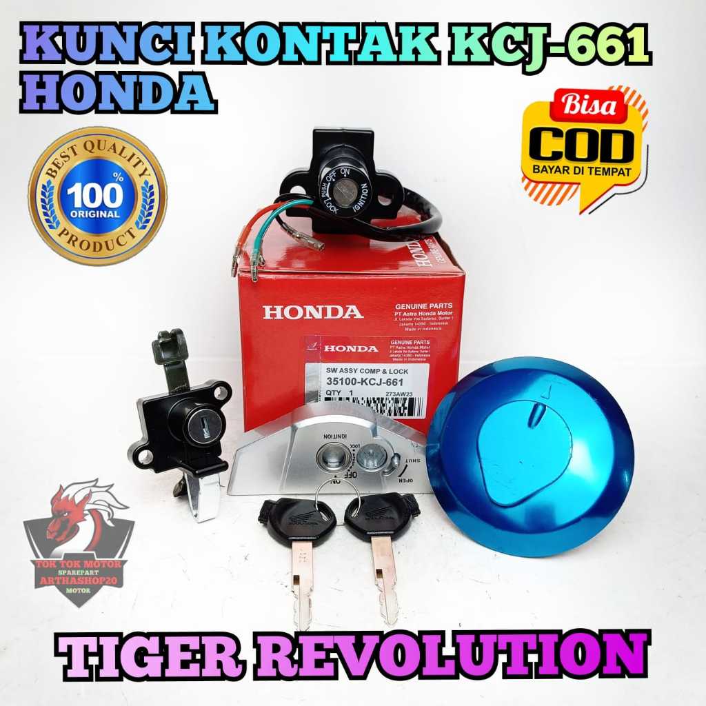 Jual Kunci Kontak KCJ 661 Motor Honda Tiger Revo Revolution Konci Set ...