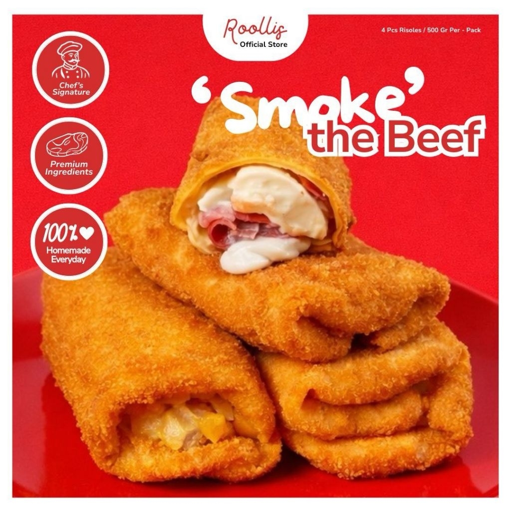 Jual Roollis Smoke the Beef Risoles - Risol Mayo Frozen [Isi 4 ...