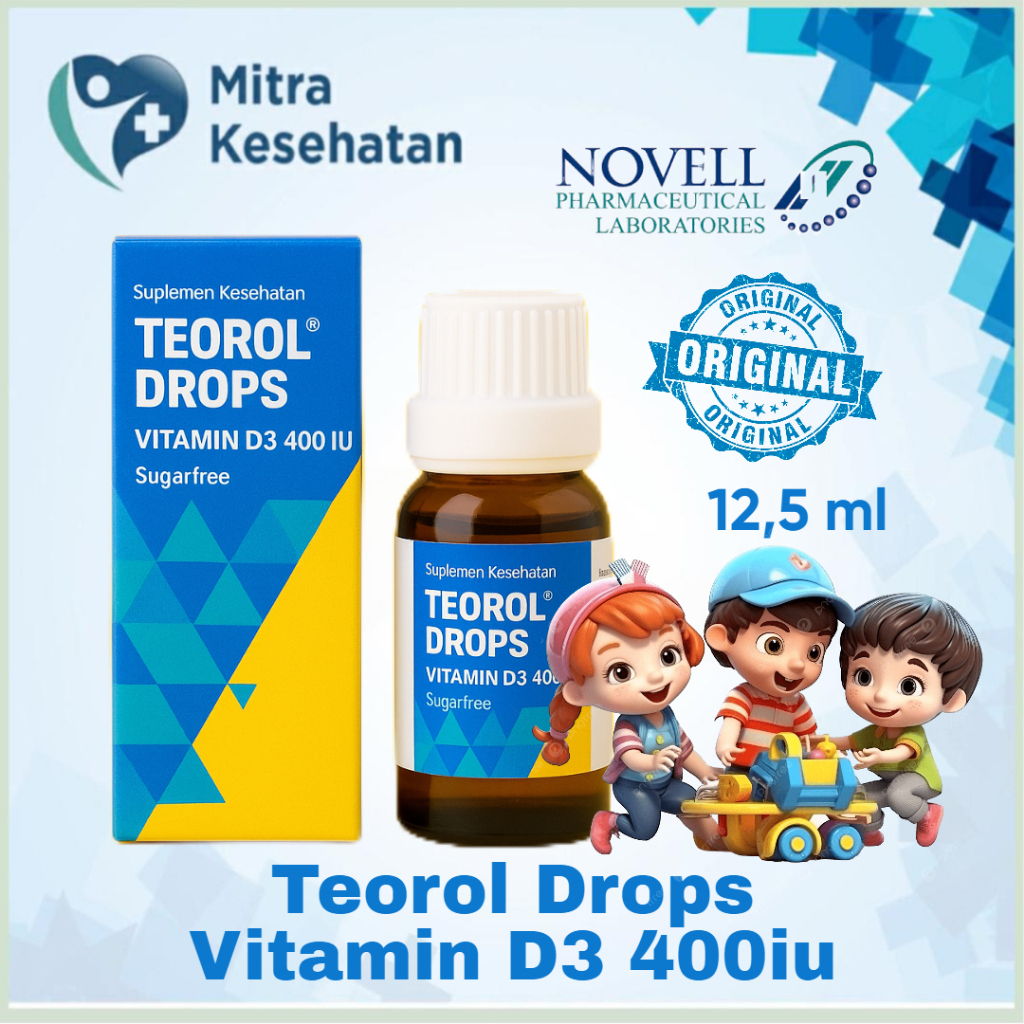 Jual Teorol Drops Vitamin D3 400 IU - Suplemen Vitamin D | Shopee Indonesia