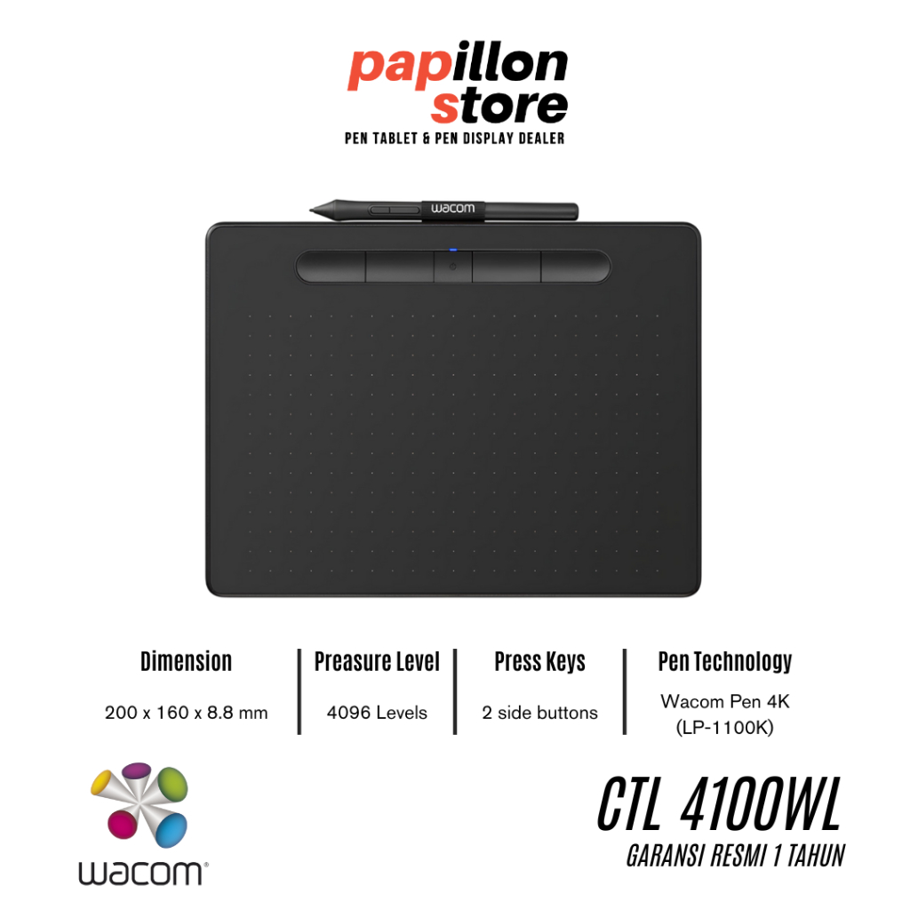 Jual WACOM INTUOS PRO CT-4100WL / WIRELESS / GARANSI RESMI 1 TAHUN ...