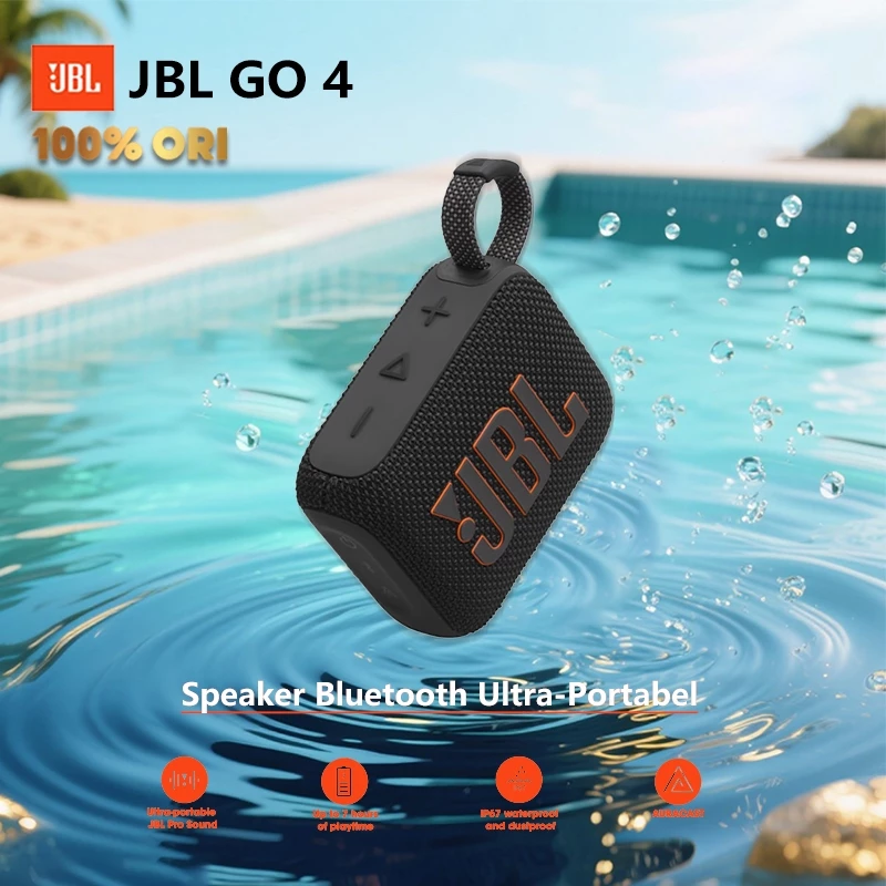 JBL Go 4 Speaker Bluetooth Ultra-Portabel IP67 Waterproof and Dustproof Big Pro Sound with Punchy Bass Spiker Garansi 1 tahun Speker Bluetooth Super Bass Pernah Dipakai - foto 1
