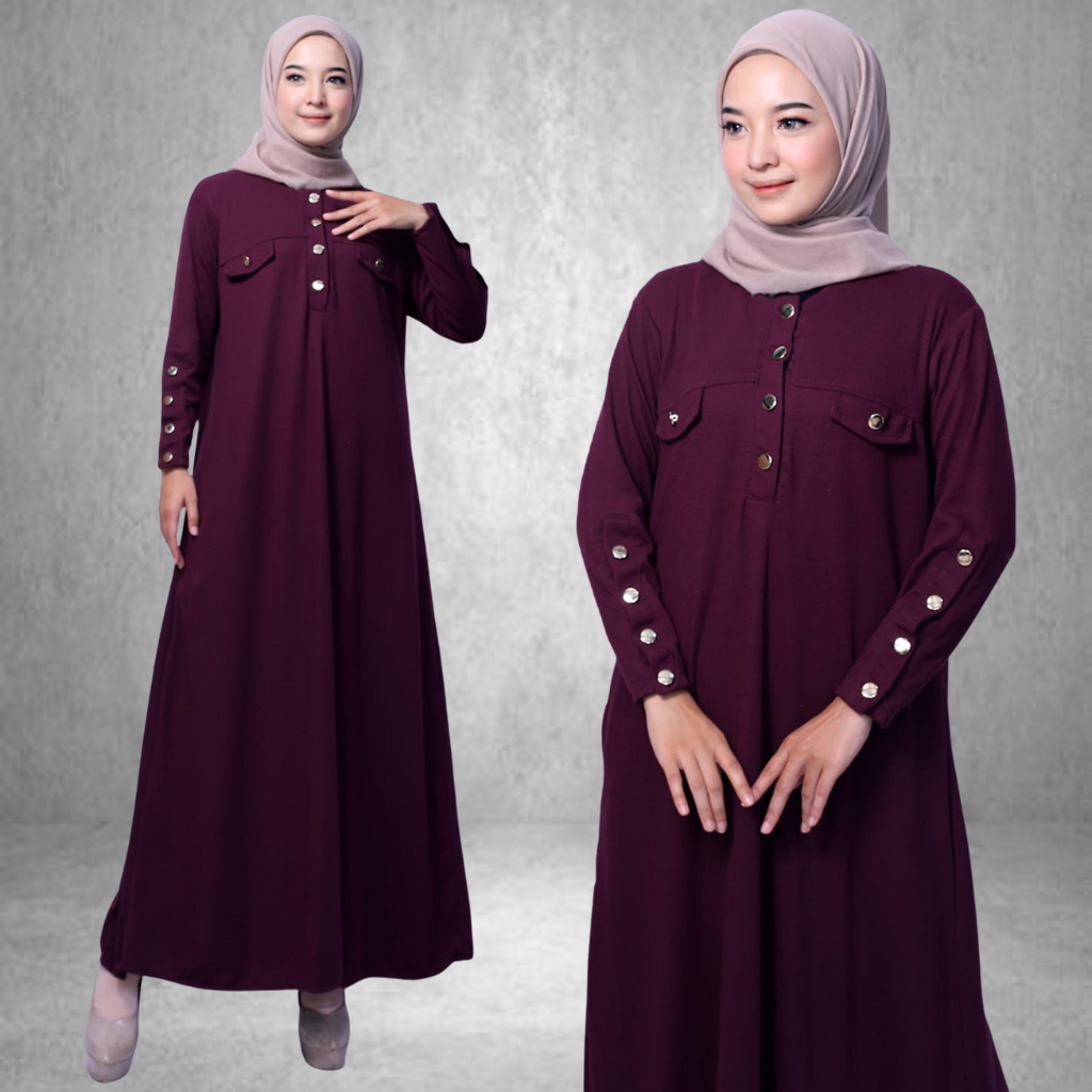 Jual Vuu Mee - Inara Gamis Knit Korean Style Terbaru Knit Premium ...