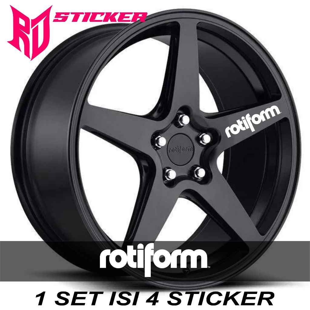 Jual STICKER VELG ROTIFORM. STICKER VELG MOBIL | Shopee Indonesia