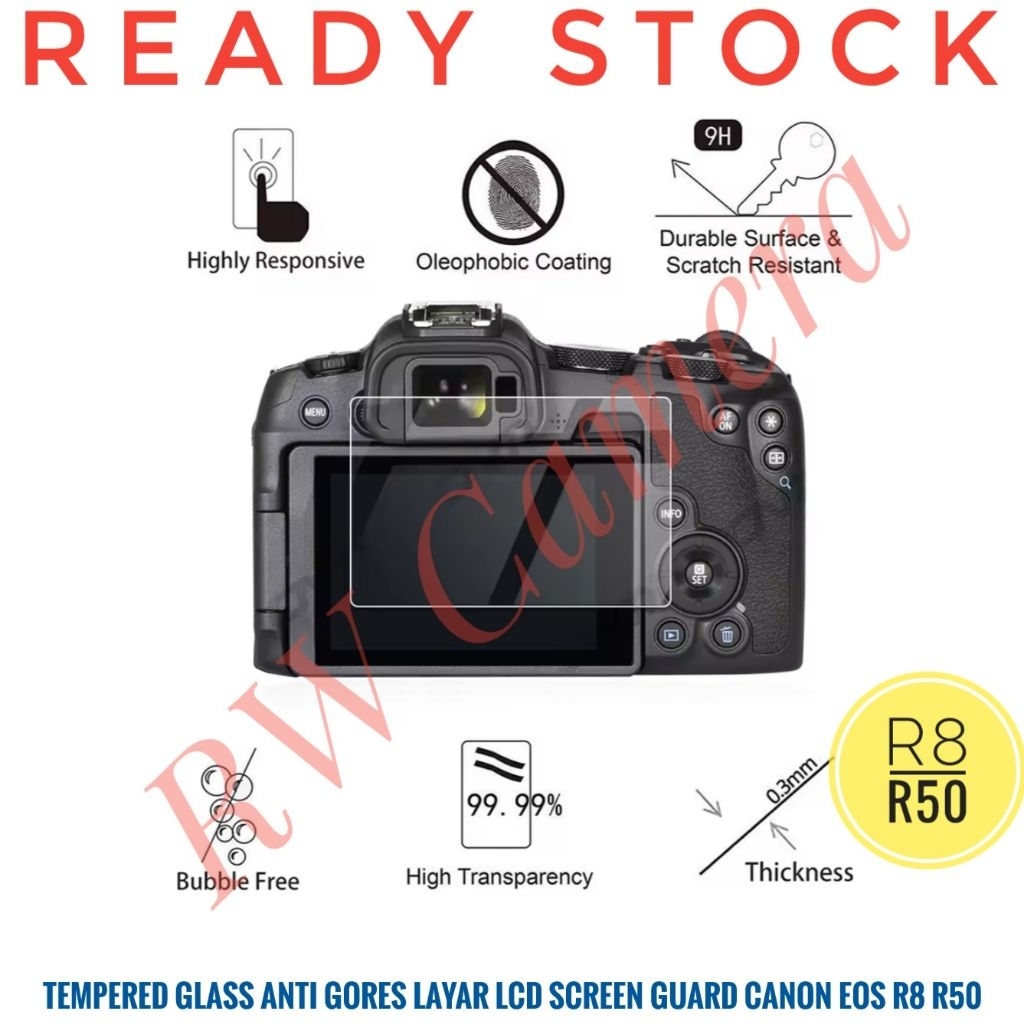 Jual Tempered Glass Canon EOS R8 R50 G7Xiii R50 850D Anti Gores Screen ...