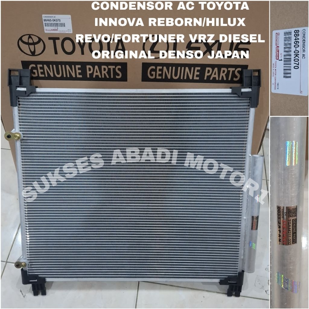 Jual CONDENSOR AC KONDENSOR AC TOYOTA INNOVA INOVA REBORN HILUX REVO ...