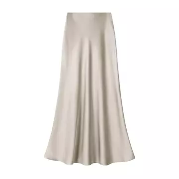 Rok Satin STZ 90CM Satin Long Skirt Rok Satin Panjang S Sampai 3XL