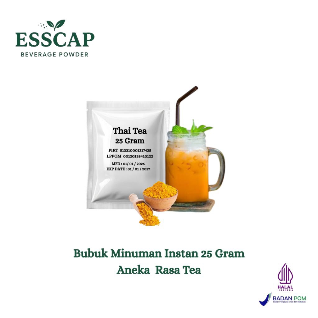 Jual Serbuk Minuman 25 Gram Aneka Rasa Tea / Serbuk minuman Aneka Rasa ...