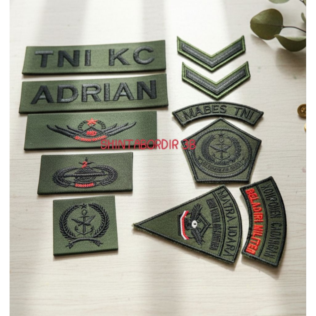 Jual Patch Bordir Atribut TNI KC / Atribut TNI ( Satuan ) | Shopee ...