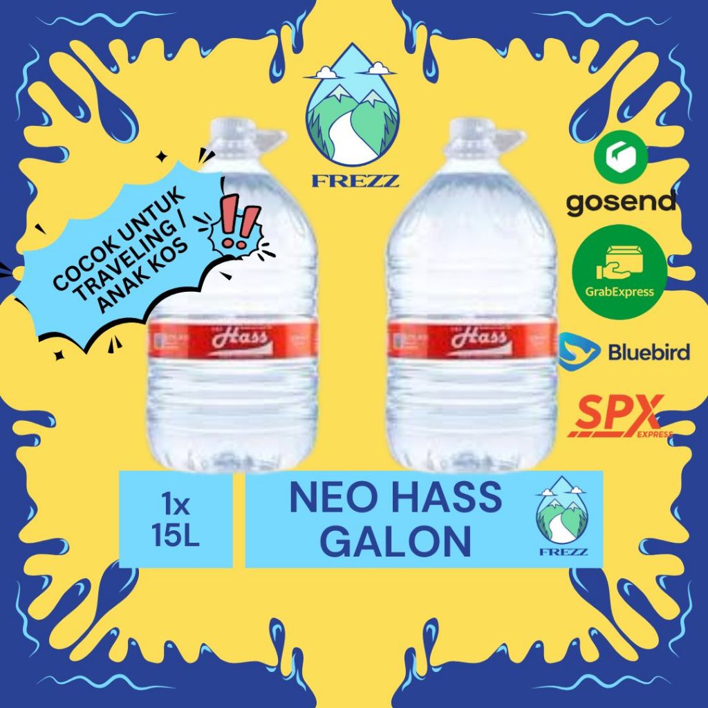 Jual (INSTANT) Neo Hass 15 Liter Air Minum Galon – Air Minum Neo Hass ...