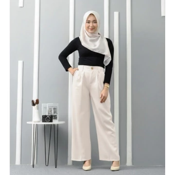 ARLINSHA Celana Kulot Wanita Loose Pants Trousers Celana Kerja Anti Kusut Cocok Untuk Semua