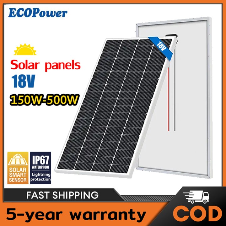 Solar Panel Specification 150W-500W Panel Surya Solar Charge Controller 30A USB 