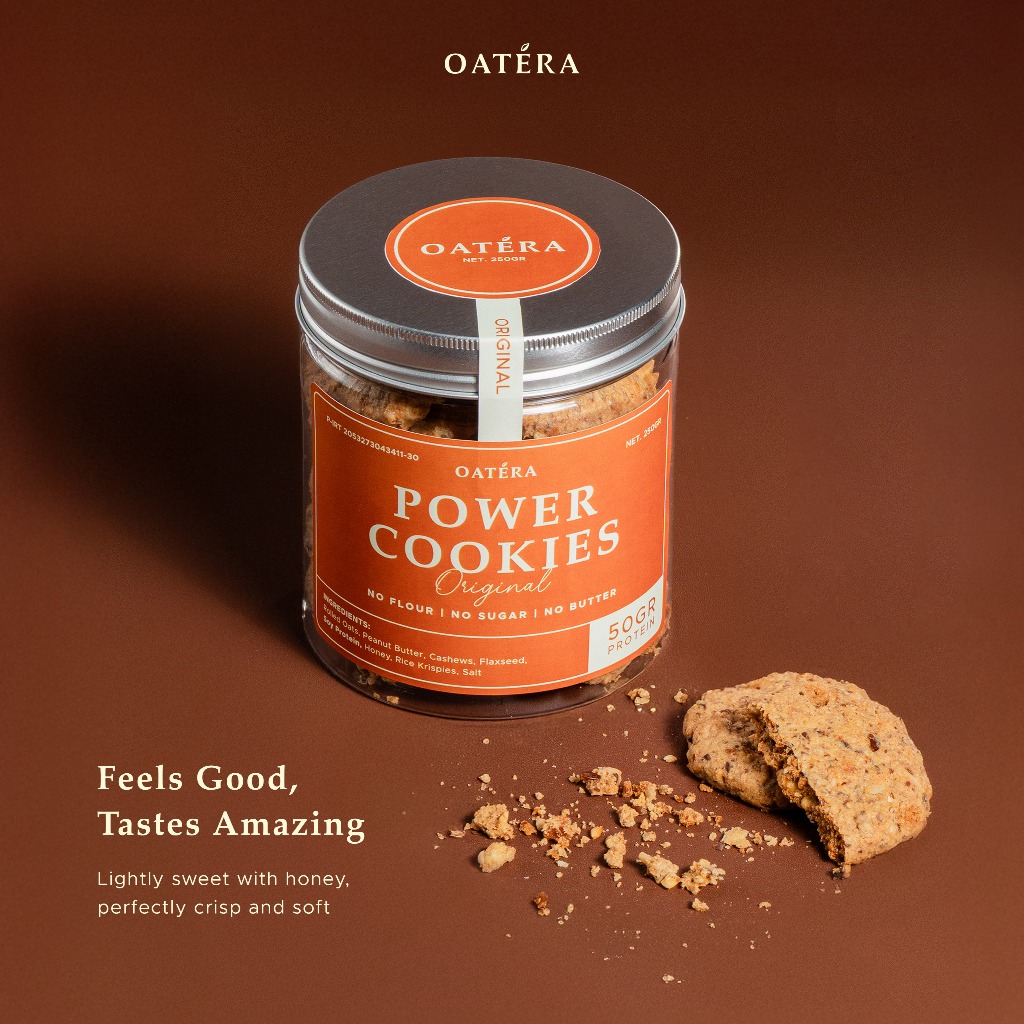 Jual Premium Oatmeal Power Cookies 250gr - Oatera Cookies Sehat Tinggi ...