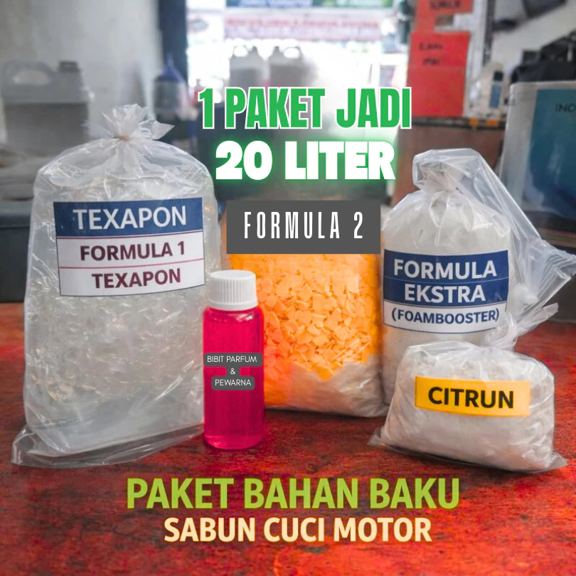 Paket Bahan Shampo Mobil Motor Snow Wash 20 Liter