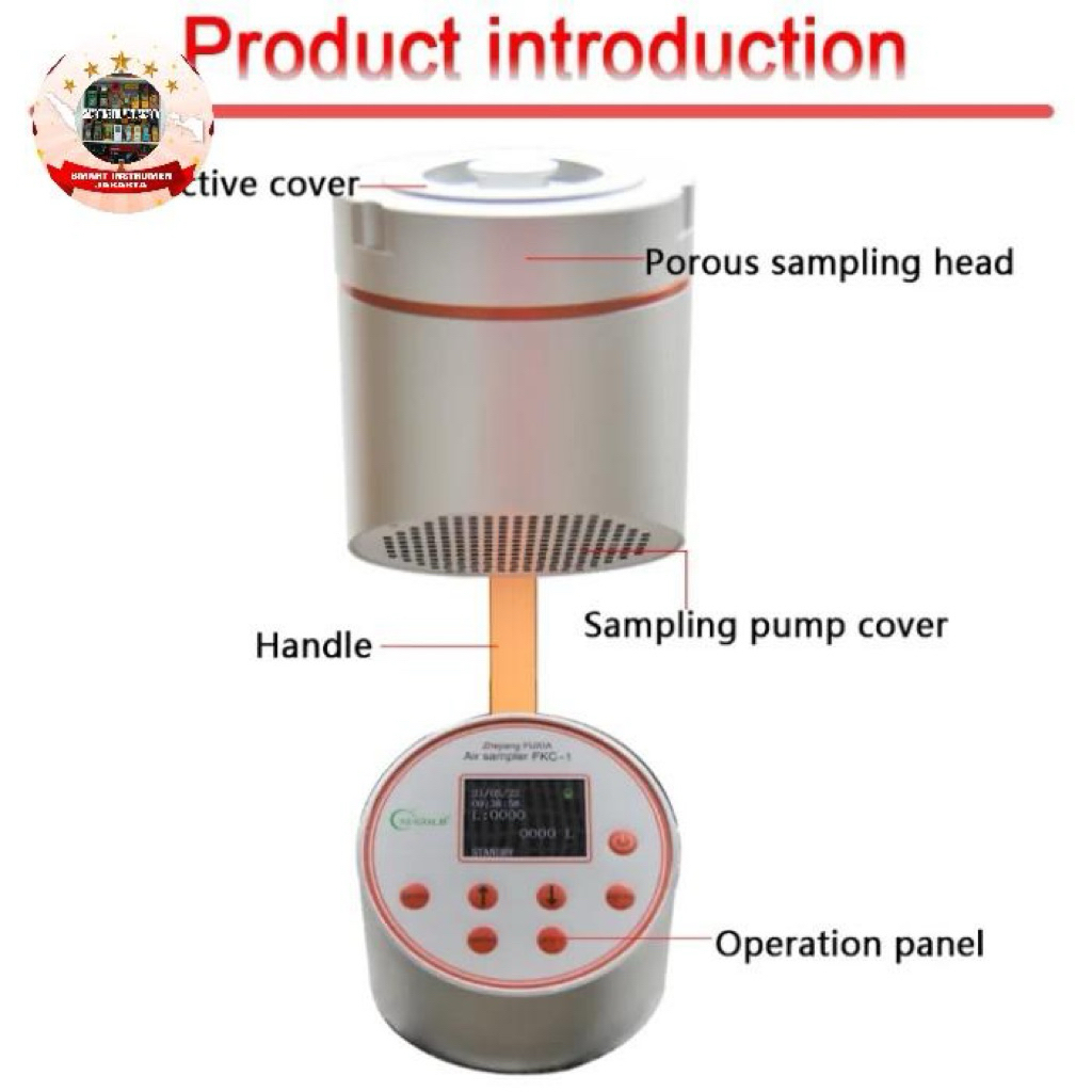 Jual microbial air sampler / alat sampling bakteri | Shopee Indonesia
