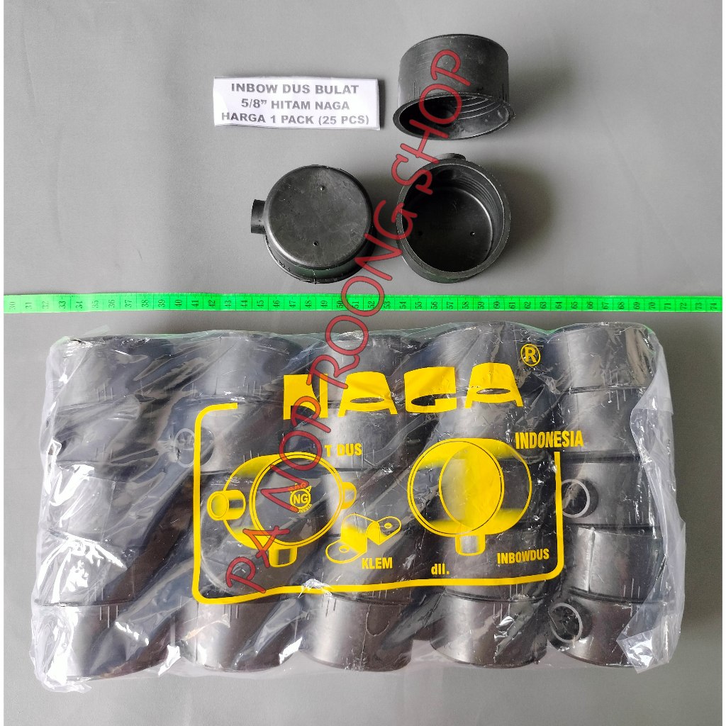 Jual INBOW DUS BULAT 5/8 INCH HITAM NAGA HARGA 1 PACK (25 PCS) | Shopee ...