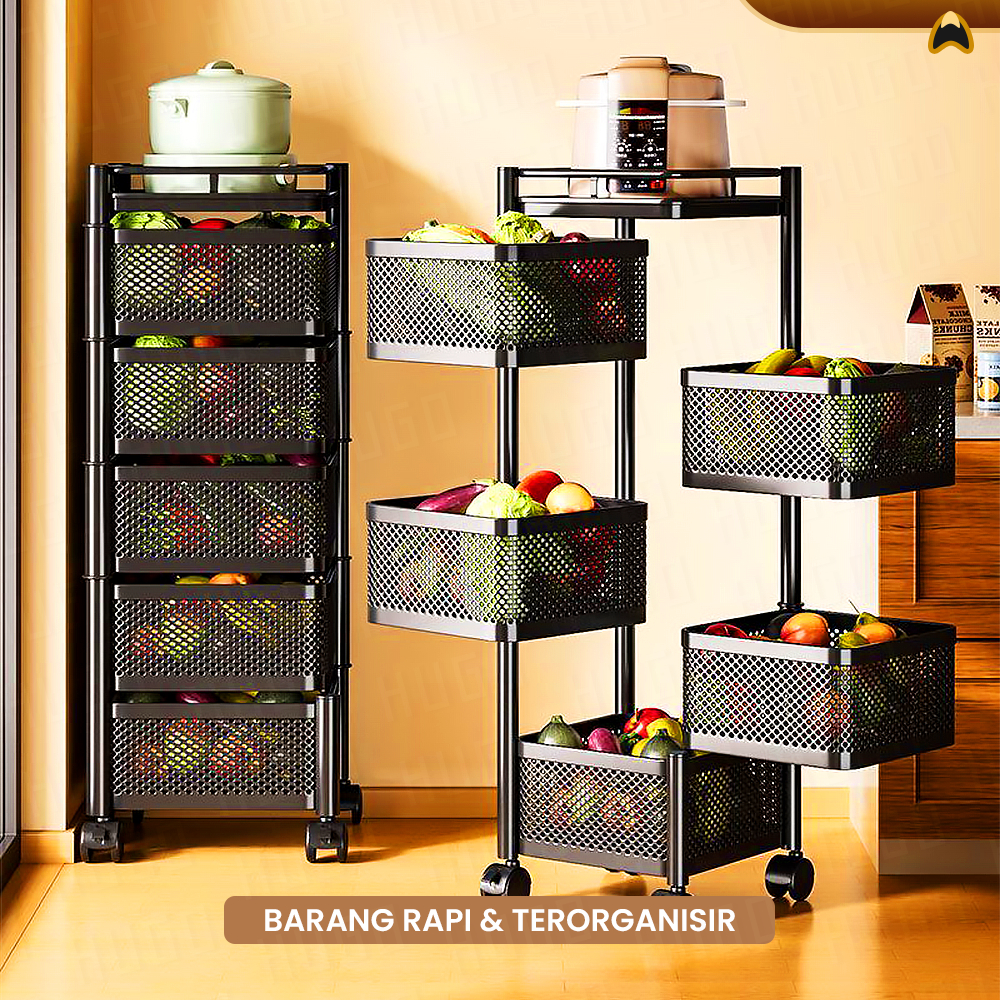 Jual Hugo Houseware Rak Dapur Buah Sayur Besi Keranjang Buah dengan ...