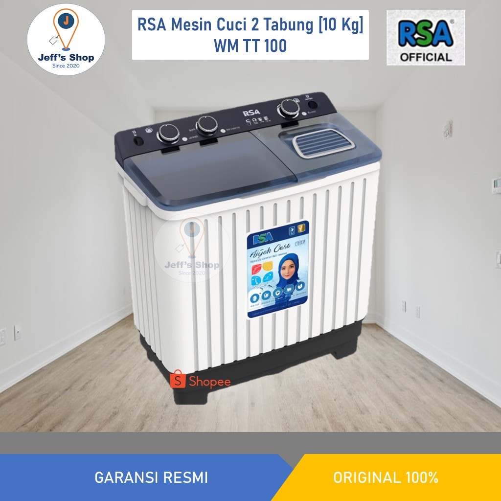 Jual RSA Mesin Cuci 2 Tabung [10 Kg] WM-TT-100 | Shopee Indonesia