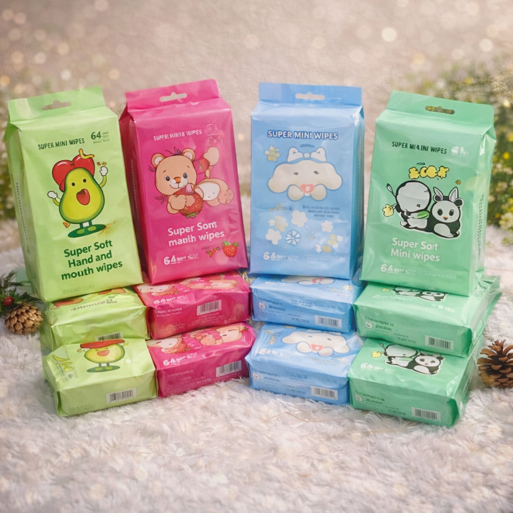 Jual Tisu Basah Travel Mini Motif Lucu 8in1 Tisu Basah Mini Tissue ...