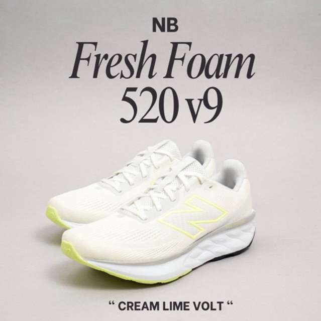 Jual SEPATU SNEAKERS RUNNING NB X 520 V9 CREAM LIME VOLT | Shopee Indonesia