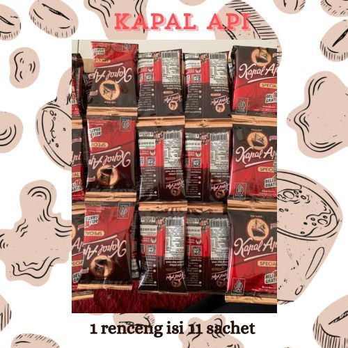 Jual KOPI KAPAL API MINI 1 RENTENG ISI 11 SACHET X 6gr | Shopee Indonesia
