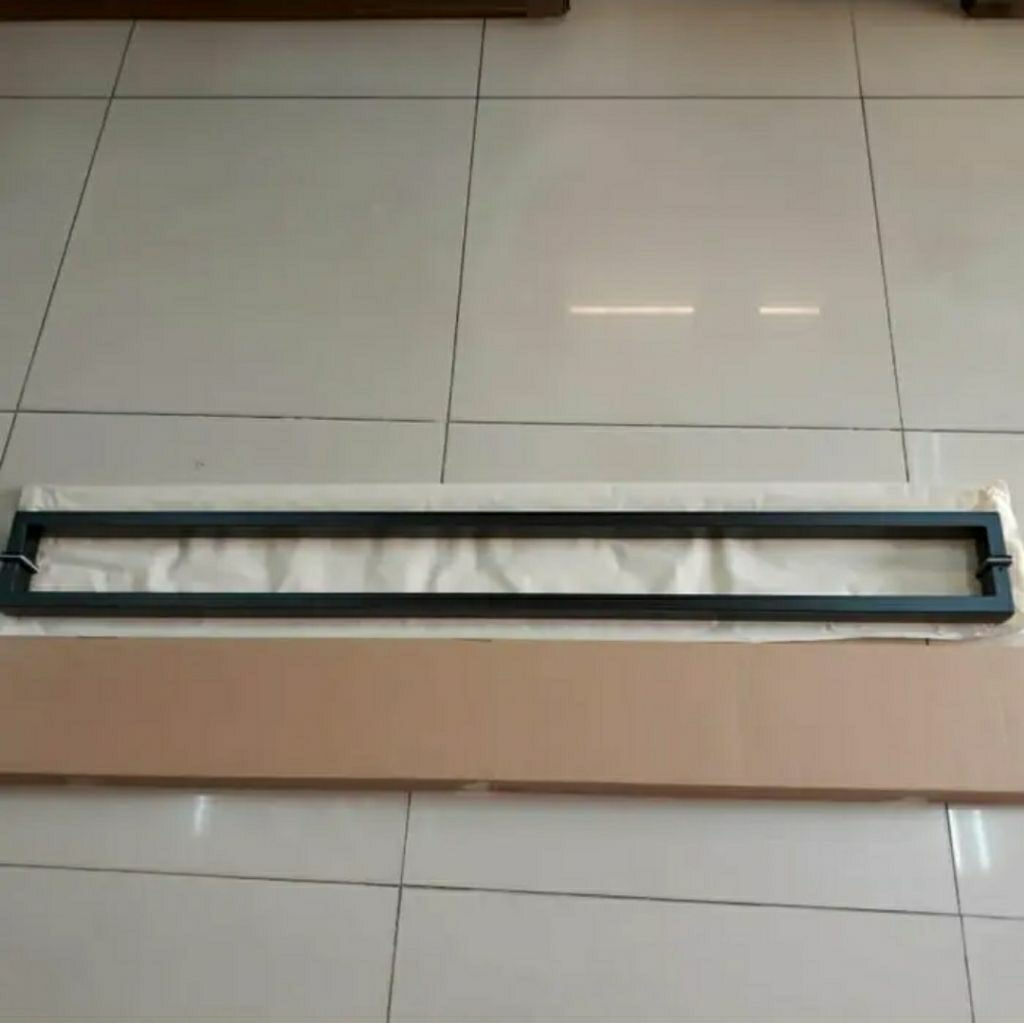 Jual Pull handle stainless in black matt powder coating pintu kaca kayu ...