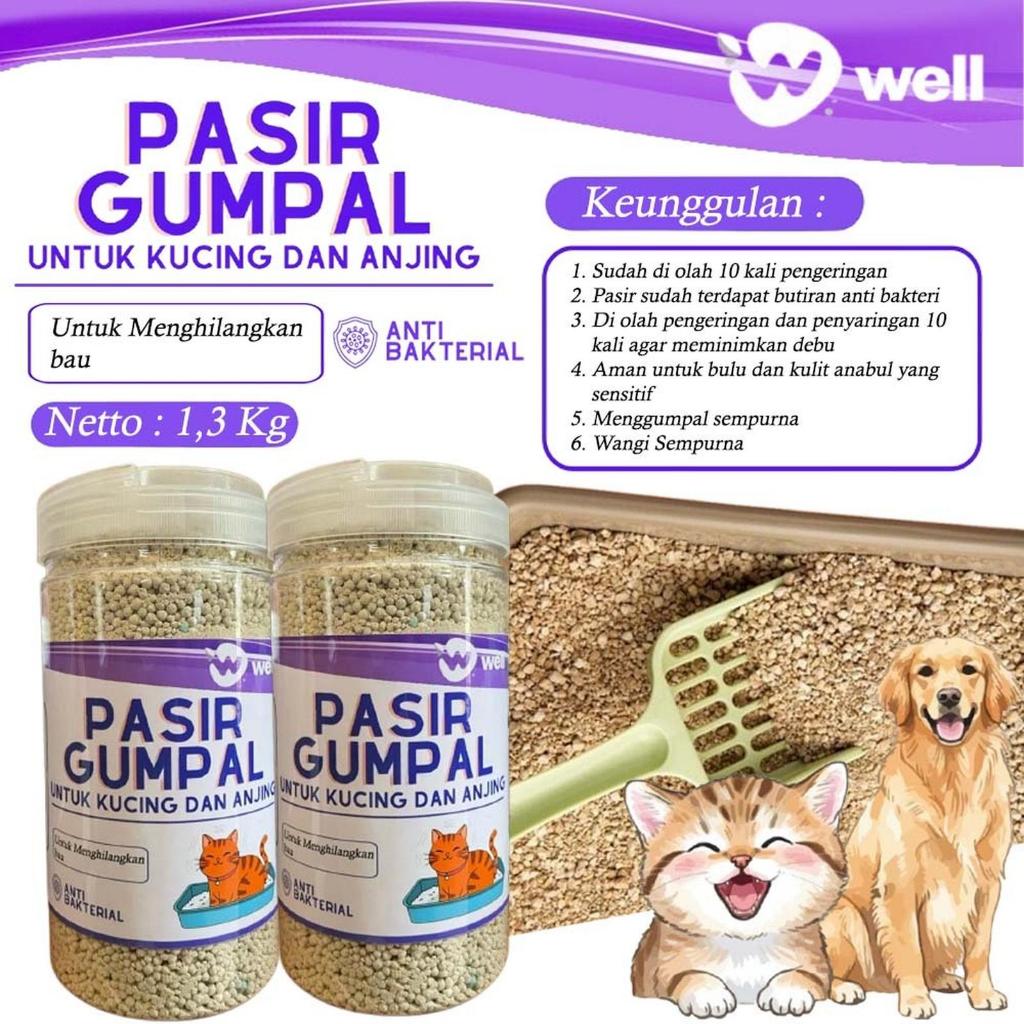 Jual Well Pasir Gumpal Wangi Anti Bau dan Bakteri Premium 1,3kg Aroma ...