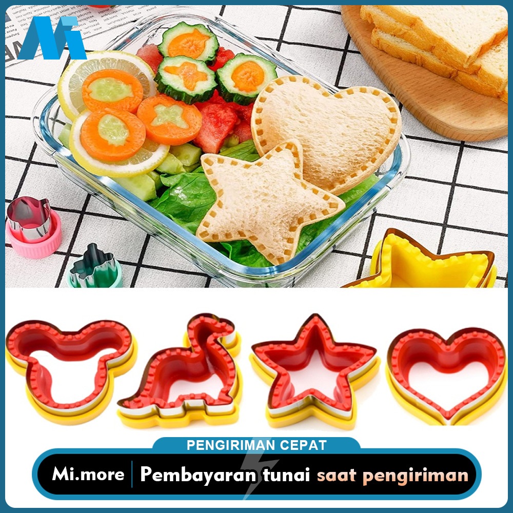 Jual Cetakan Pemotong Roti 2in1 Panggang Bahan Stainless Steel ...