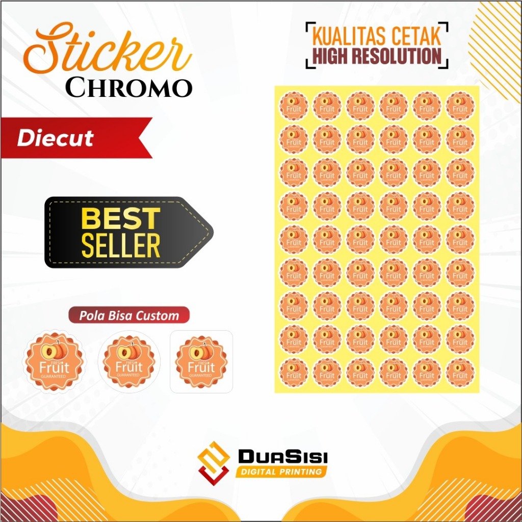 Jual || DIE CUT || YUK CO | CETAK STIKER LABEL CHROMO, CETAK STIKER ...