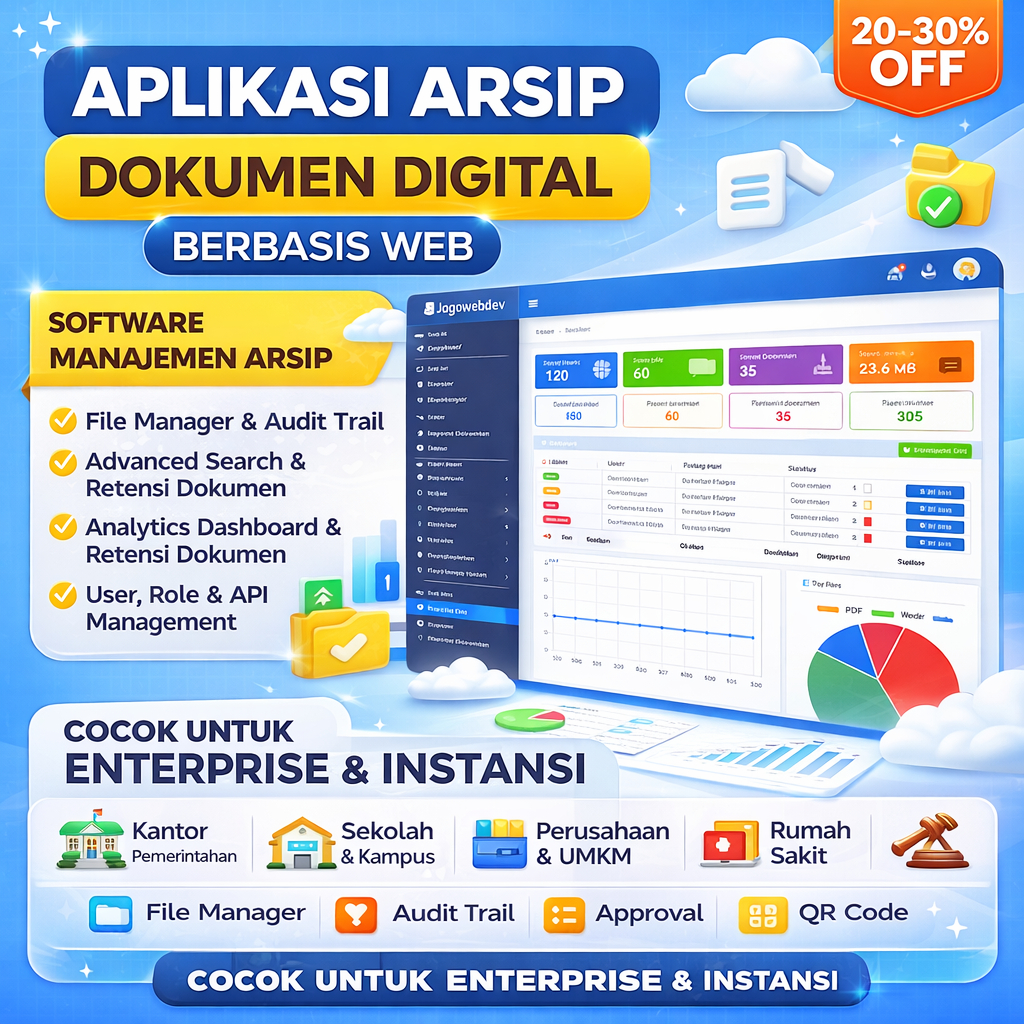 Jual Software Manajemen Arsip Dokumen Digital Web | Pencarian, Retensi ...