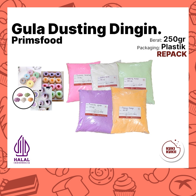Jual Gula Dusting Donat PRIMSFOOD 250gr REPACK | Gula Dingin Donat ...