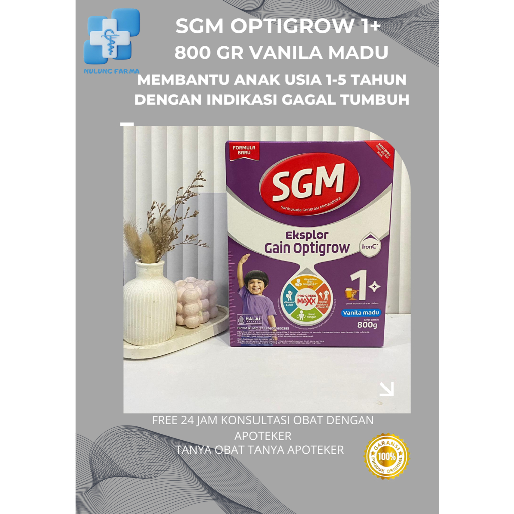 Jual PROMO!!! EXP DESEMBER 2027, SGM OPTIGROW 800 GRAM RASA VANILLA ...