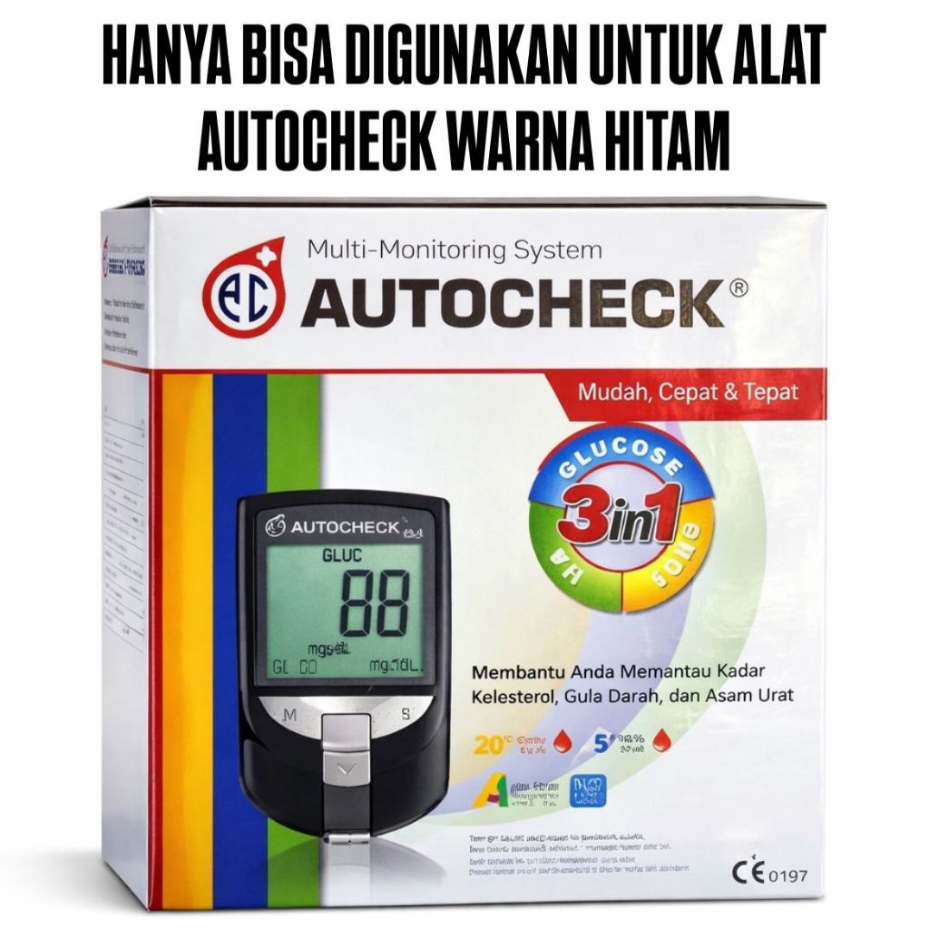 Jual Strip Isi Ulang Autocheck / Strip Gula Darah / Strip Cholesterol ...