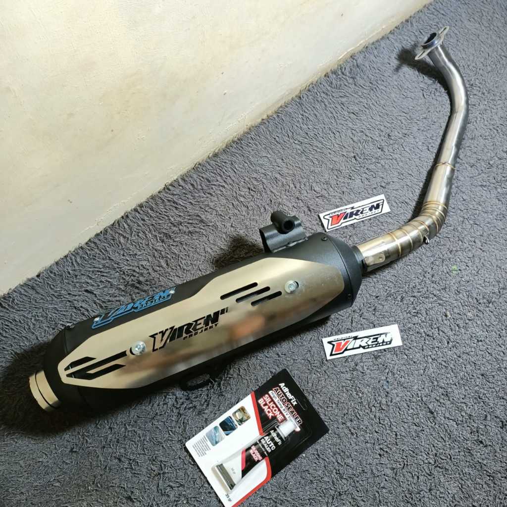 Jual knalpot std racing moncong shijiro in 38 full set cover viren ...