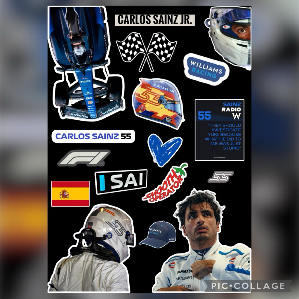 Jual Sticker Formula 1 Williams Racing Carlos Sainz | 17 Pcs Vinyl ...