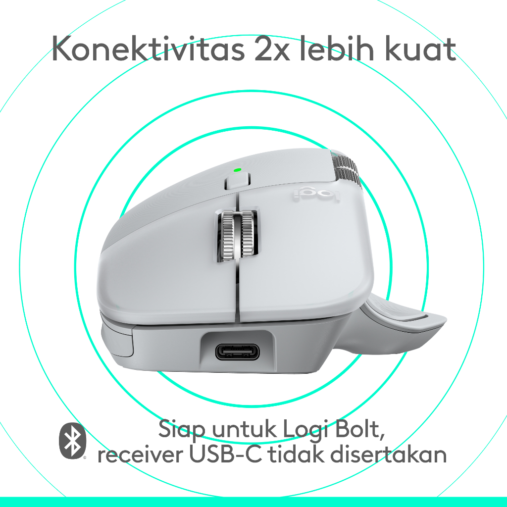 Logitech MX Master 4 - FOR MAC, Mouse Wireless Ergonomis dengan Feedback Haptik Berkinerja Tinggi, Scrolling Ultra Cepat, Pengisian Daya USB-C, Blueto (7)