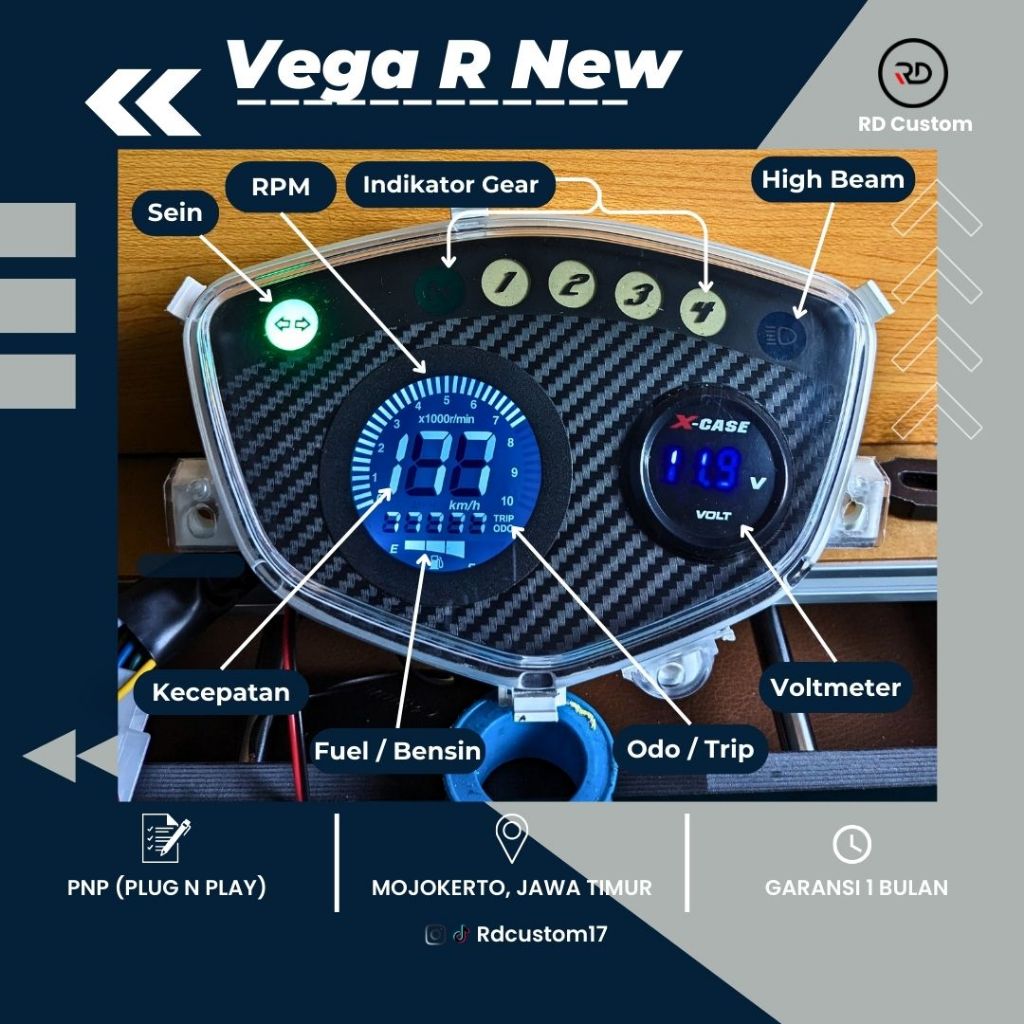 Jual Speedometer Digital Yamaha Vega R New PNP | Shopee Indonesia
