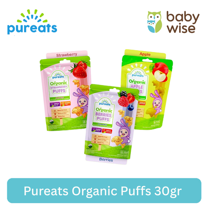 Jual Pureats Organic Puffs 30gr - Snack Buah Anak Bayi | Shopee Indonesia