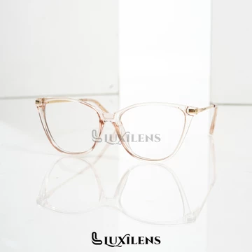 Luxilens Frame Kacamata Stevanna Cat Eye Horn Wanita Lensa Antiradiasi Blueray Photocromic